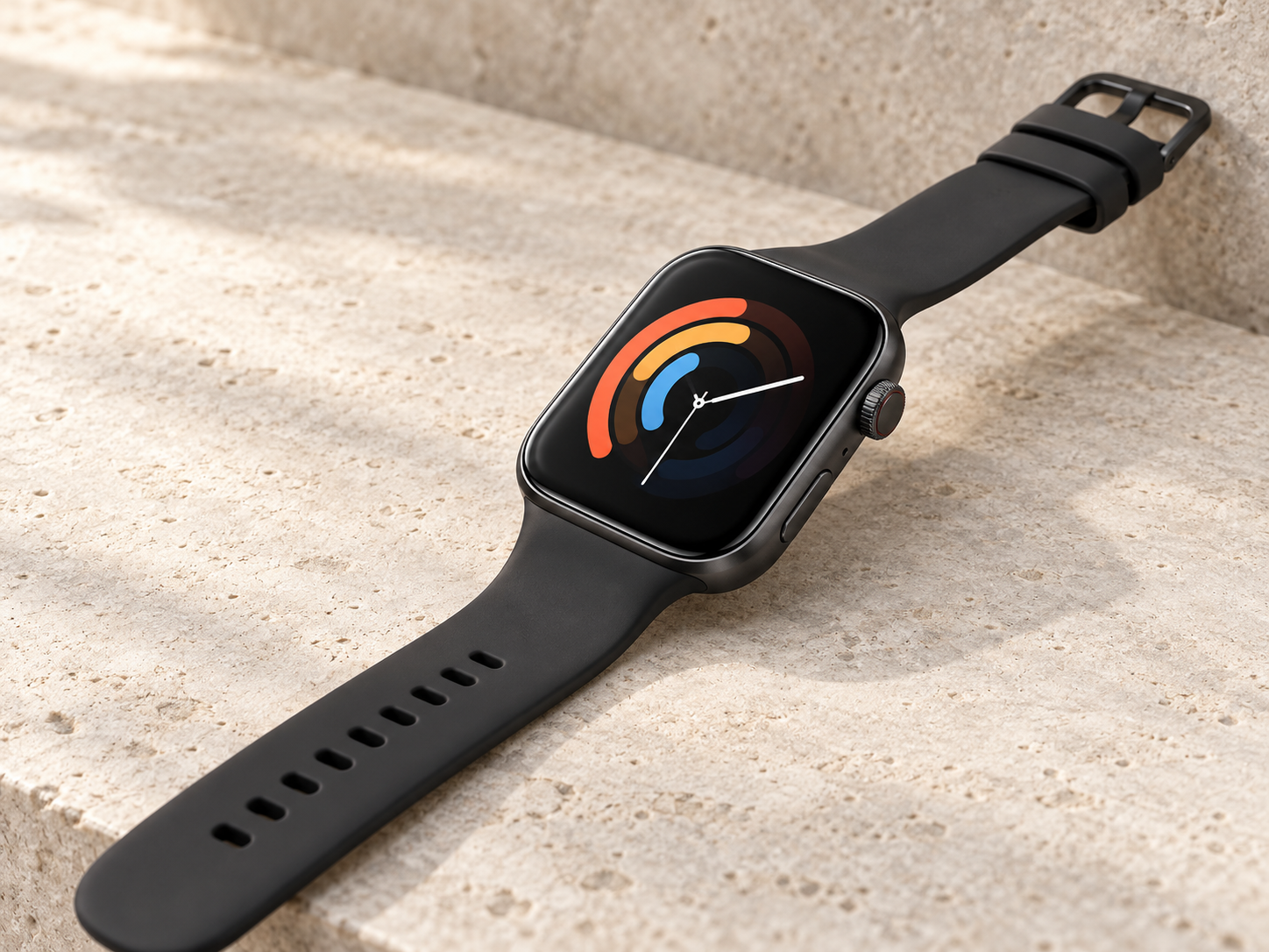 HUAWEI WATCH FIT 5 Pro màu đen với dây fluoroelastomer